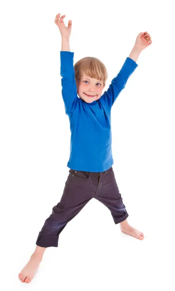 Niño pequeño haciendo pose divertida — Foto de Stock