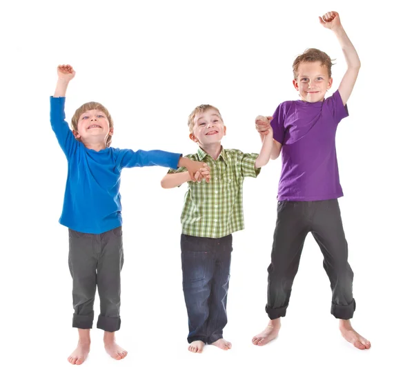 Tři chlapci baví — Stock fotografie