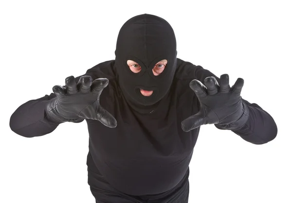 Burglar attack — Stock Photo, Image