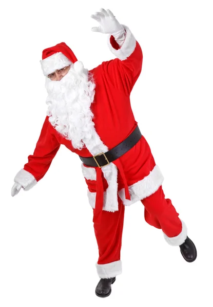 Śmieszne pozy Świętego Mikołaja — Zdjęcie stockowe