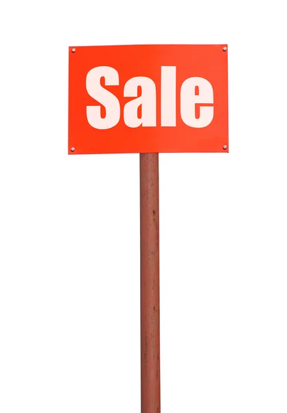 Sign post with sale inscription — Stock Photo, Image