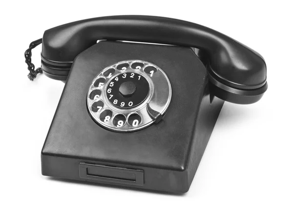Teléfono baquelita viejo en blanco — Foto de Stock