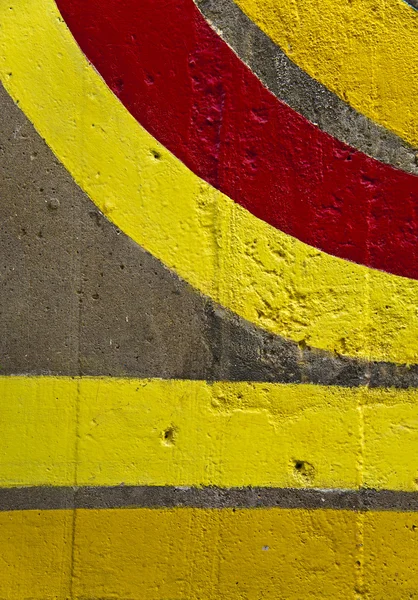Farbige Linien an einer Wand — Stockfoto