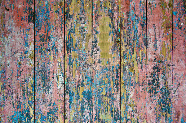 A colored wall of wood usable like a texture