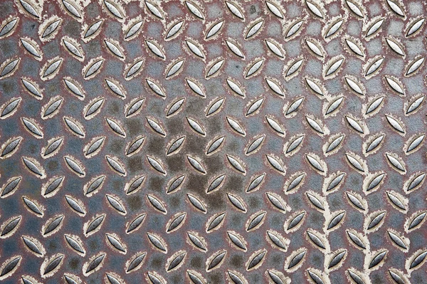 Old metal diamond plate — Stock Photo, Image