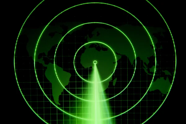 Radar verde — Fotografia de Stock