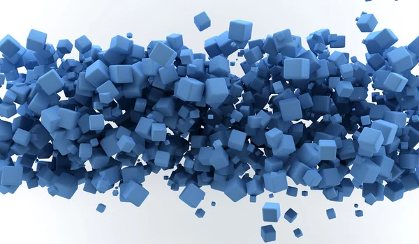Blauwe kubussen — Stockfoto