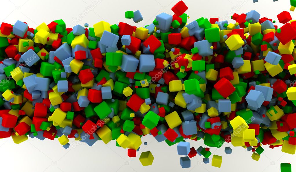 Colored cubes
