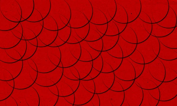 Círculos de papel rojo — Foto de Stock
