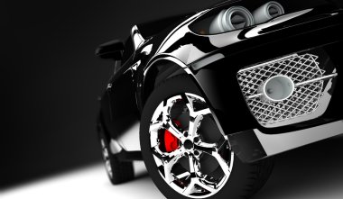 Black car clipart