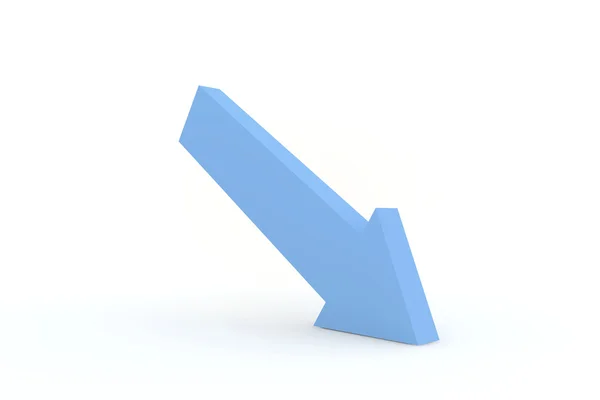 Flecha azul — Fotografia de Stock