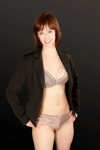 Portrait of a woman in sexy underwear — Stock Photo, Image