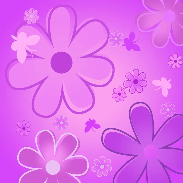 Flower collage illustration — Stock Photo, Image