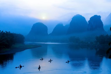 Scenery in Guilin, China clipart