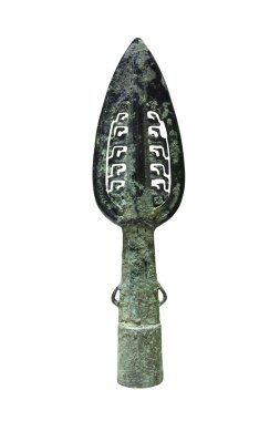 Ancient bronze spear clipart