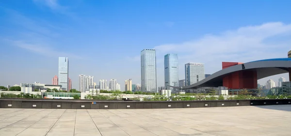 Panoramisch uitzicht van de stad shenzhen — Stockfoto