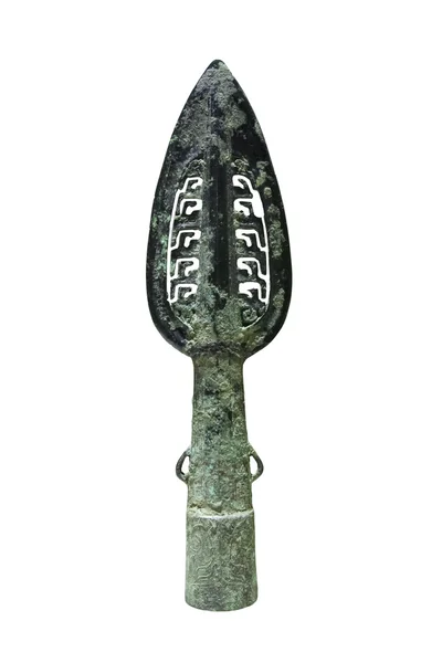 Ancient bronze spear — Stock Photo, Image