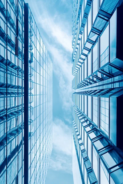 Futuristic glass building — Stockfoto
