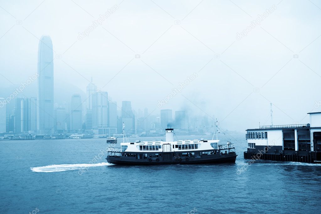 Star ferry at victoria harbor