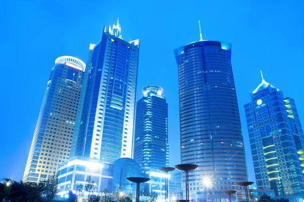 Shanghai lujiazui centro finanziario skyline — Foto Stock