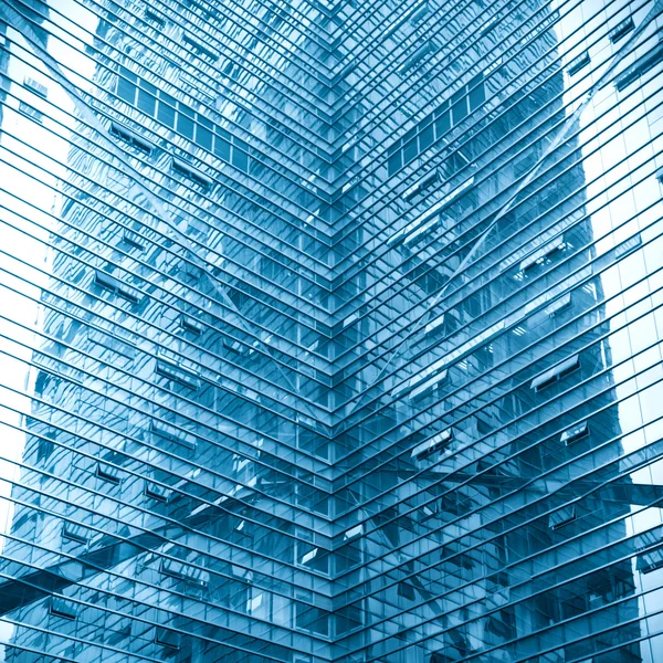 Exterior of glass curtain wall — Stock Photo, Image