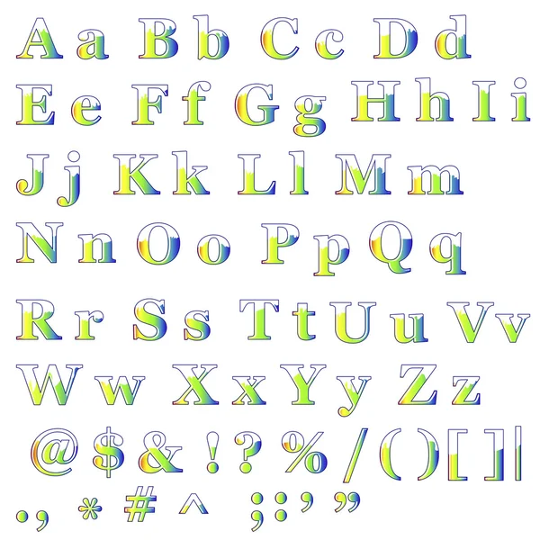 Alphabet anglais . — Image vectorielle