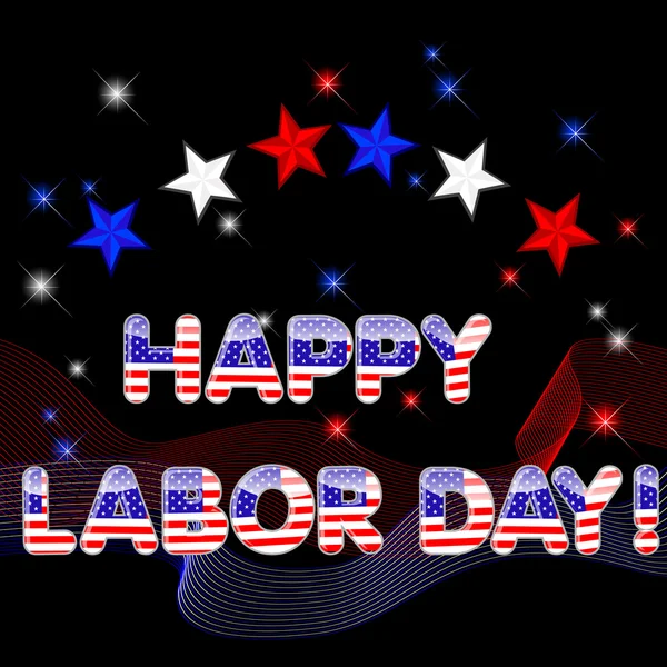 Happy Labor Day. — Stock Vector