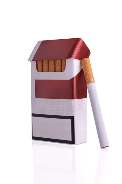 Open pack of cigarettes — Stock Photo, Image