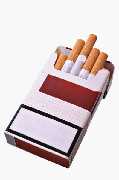 Pacote aberto de cigarros — Fotografia de Stock