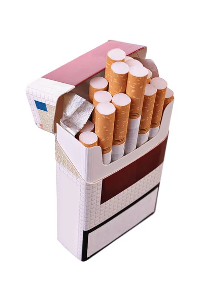 Pachet deschis de ţigări — Fotografie, imagine de stoc