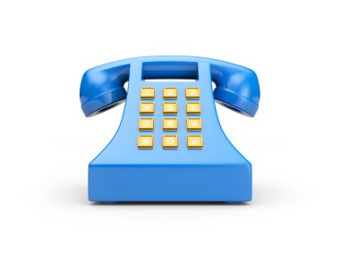 Retro telephone clipart