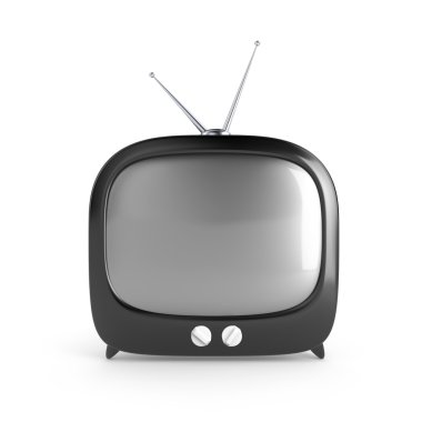 Stylish retro TV clipart