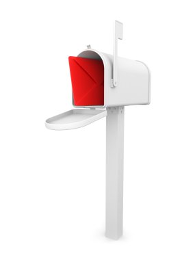 Mailbox with envelope clipart