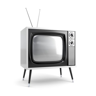 Stylish retro TV. More TV in my portfolio clipart