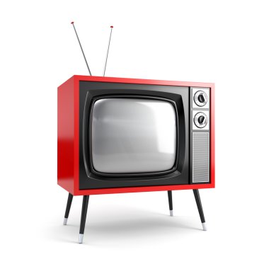 Stylish retro TV clipart