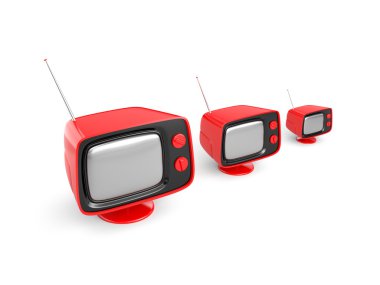 Stylish retro TV clipart