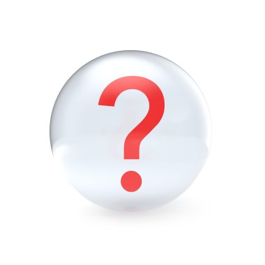 Question sign in sphere clipart