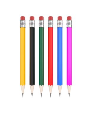 Pencils. Easy editable for you design clipart
