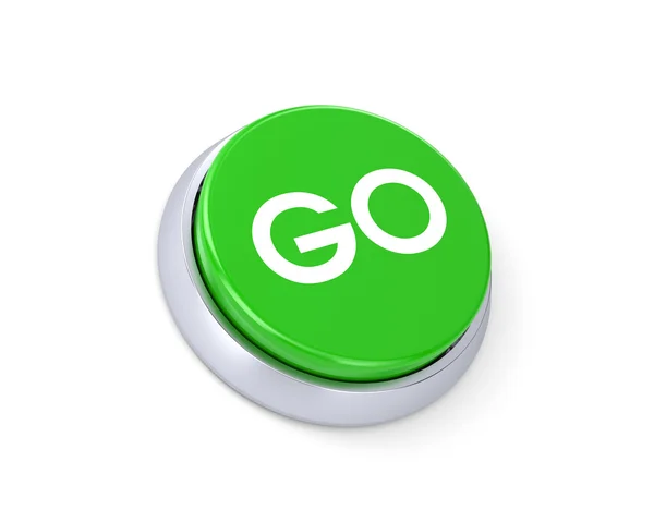 Botão Go — Fotografia de Stock