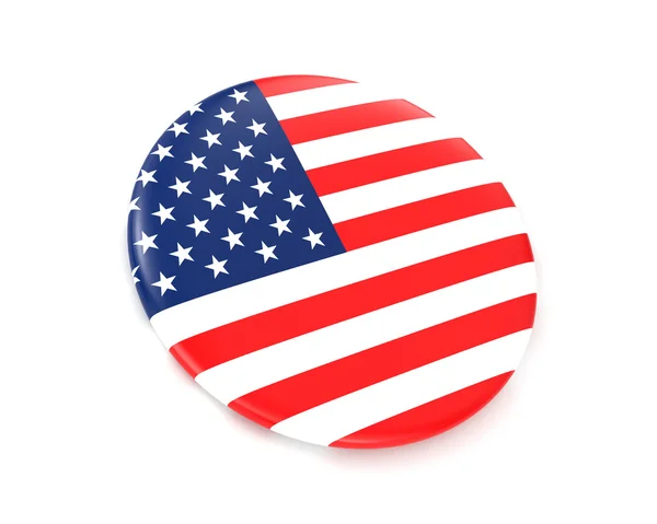 美国国旗 (徽章) — 图库照片