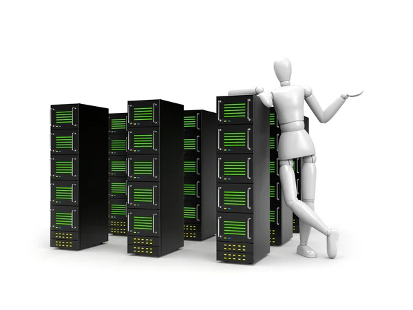 A oferta de serviços de servidores, armazenamento de dados, etc . — Fotografia de Stock