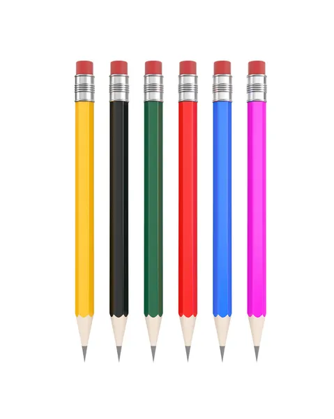 Pencils. Easy editable for you design — Stock Photo, Image