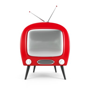 Stylish retro TV clipart