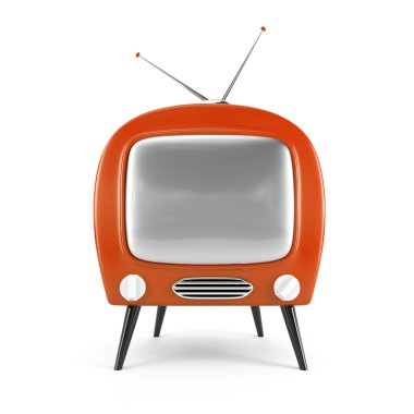 Stylish retro TV clipart