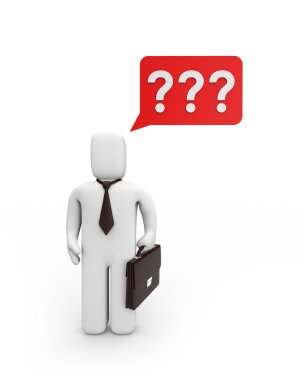 It is a lot of questions. Business concept clipart