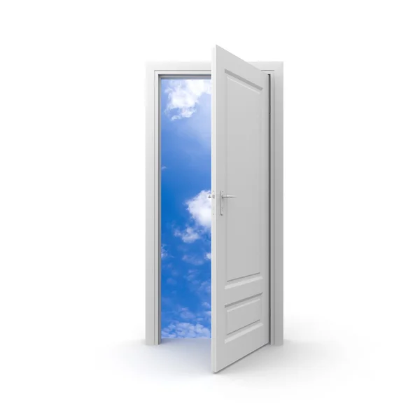Dörren till sky — Stockfoto
