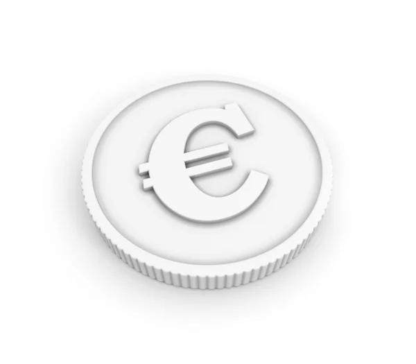 Münze mit Euro-Zeichen — Stockfoto