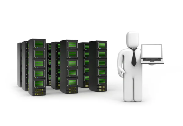 La oferta de servicios de servidores, almacenamiento de datos, etc. . —  Fotos de Stock