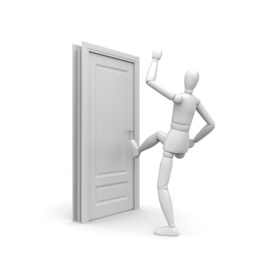 Overcoming of obstacles by any way clipart