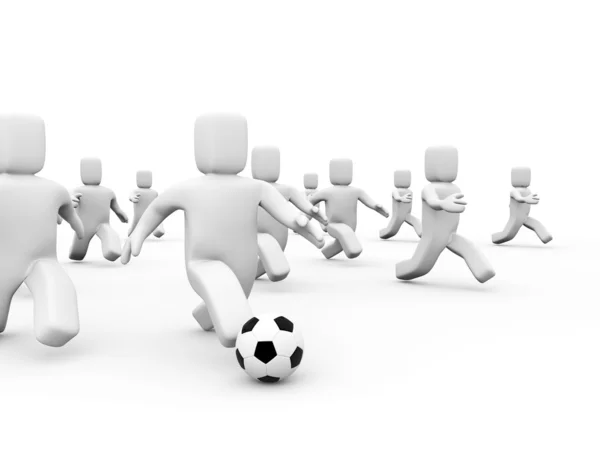 W piłce nożnej. pojęcie sportu — Zdjęcie stockowe